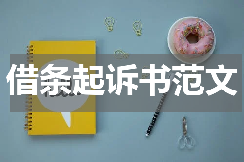 借条起诉书范文