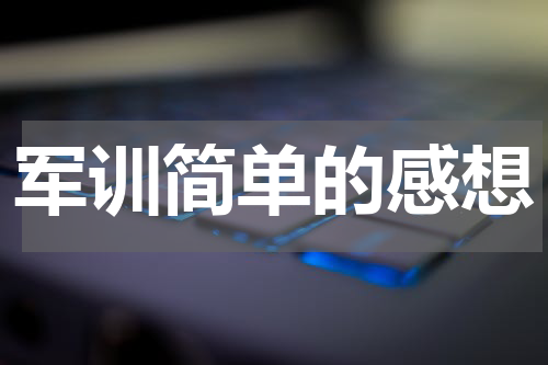 军训简单的感想