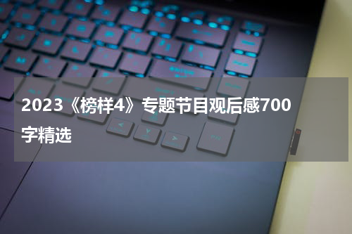 2023《榜样4》专题节目观后感700字精选