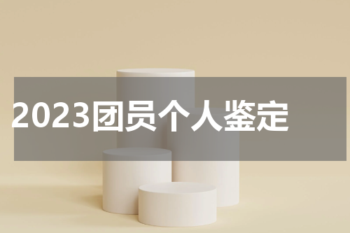 2023团员个人鉴定