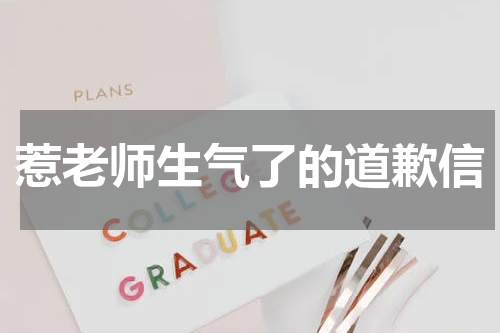 惹老师生气了的道歉信