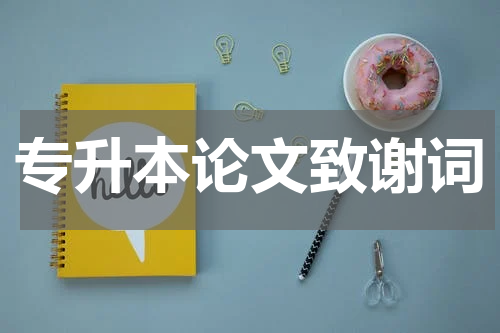 专升本论文致谢词