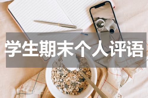 学生期末个人评语
