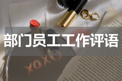 部门员工工作评语