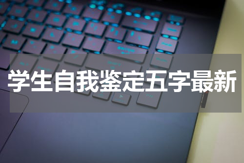 学生自我鉴定五字最新
