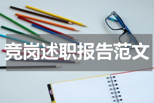 竞岗述职报告范文