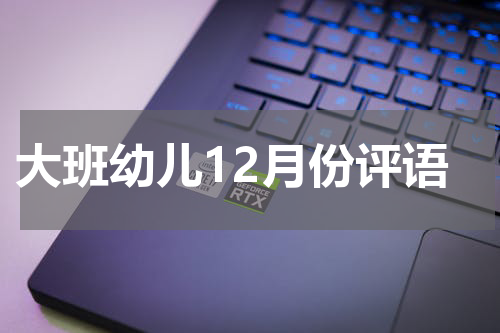 大班幼儿12月份评语