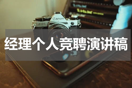 经理个人竞聘演讲稿
