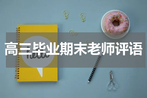 高三毕业期末老师评语