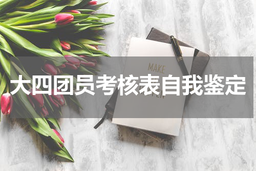 大四团员考核表自我鉴定