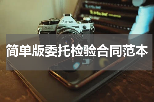 简单版委托检验合同范本