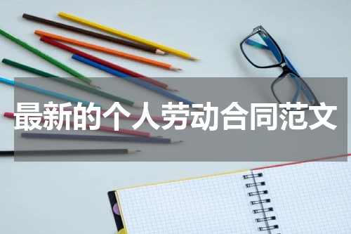 最新的个人劳动合同范文