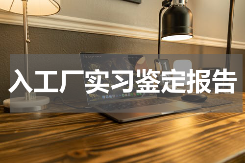 入工厂实习鉴定报告