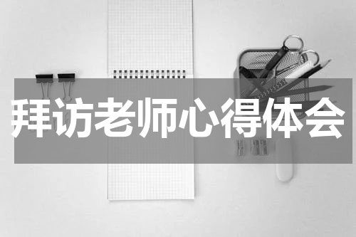 拜访老师心得体会