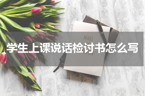 学生上课说话检讨书怎么写