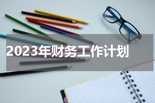 2023年财务工作计划