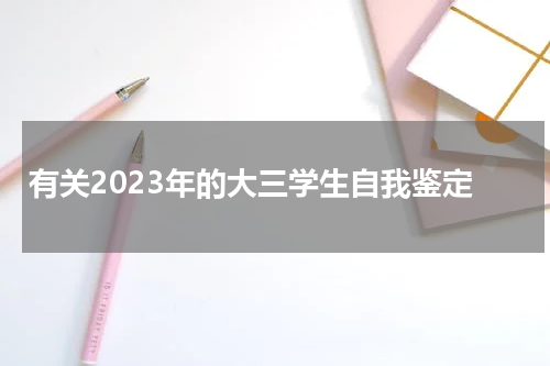 有关2023年的大三学生自我鉴定