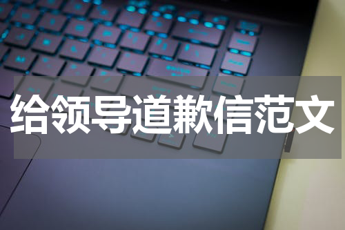 给领导道歉信范文