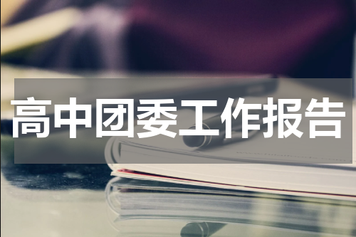 高中团委工作报告