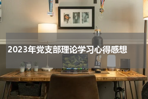 2023年党支部理论学习心得感想