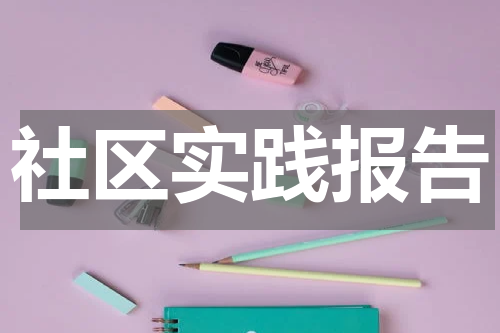 社区实践报告