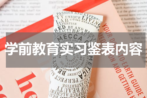 学前教育实习鉴表内容