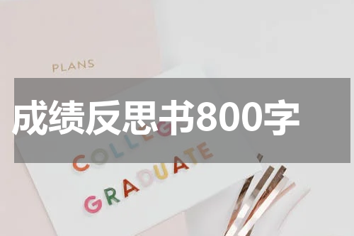 成绩反思书800字