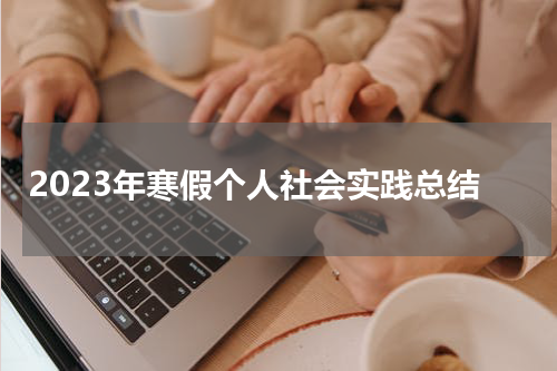 2023年寒假个人社会实践总结