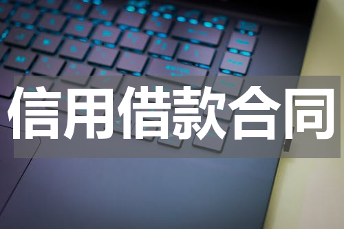 信用借款合同