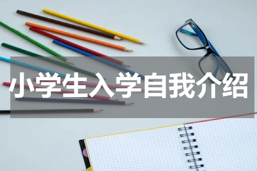 小学生入学自我介绍