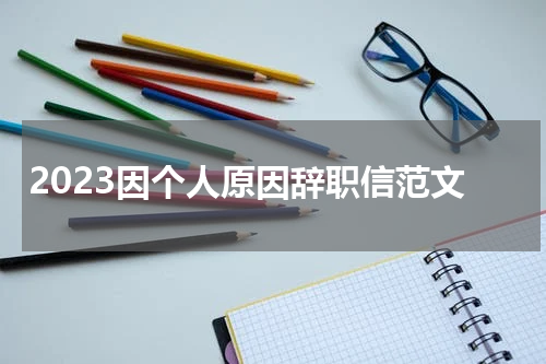 2023因个人原因辞职信范文
