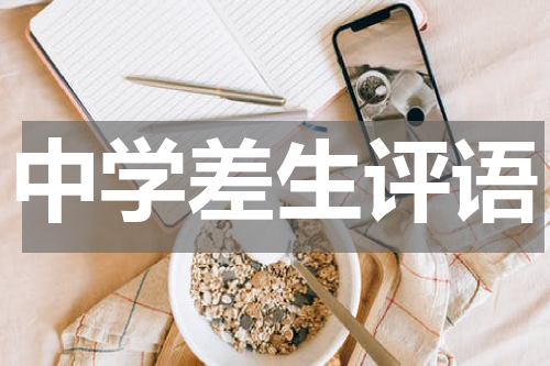 中学差生评语