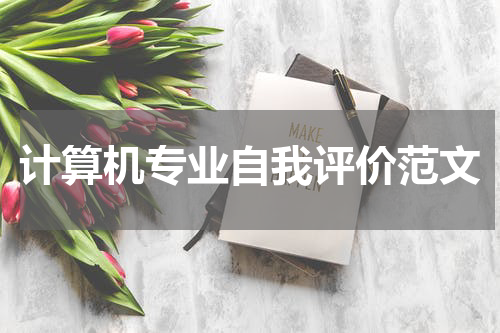 计算机专业自我评价范文