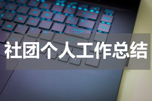 社团个人工作总结