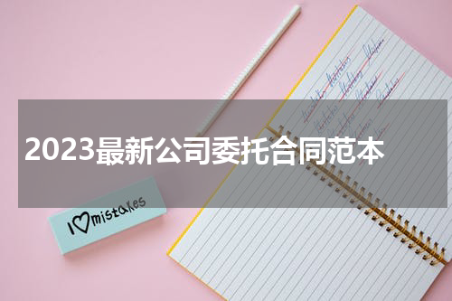 2023最新公司委托合同范本