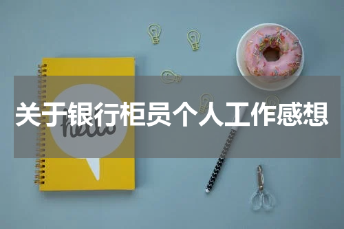 关于银行柜员个人工作感想
