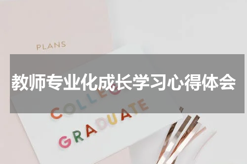 教师专业化成长学习心得体会
