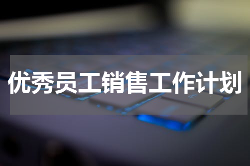 优秀员工销售工作计划