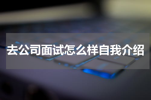 去公司面试怎么样自我介绍