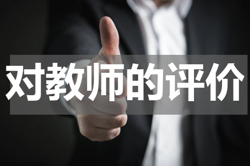 对教师的评价
