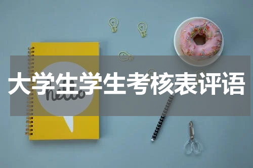大学生学生考核表评语