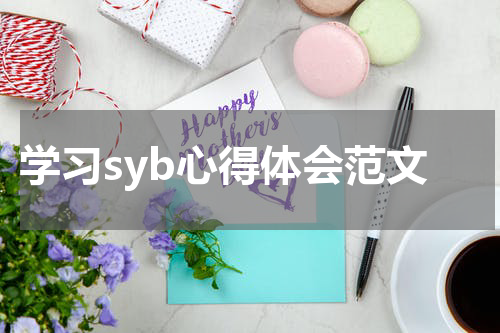学习syb心得体会范文