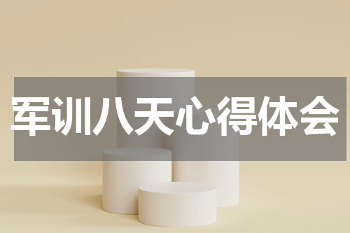 军训八天心得体会