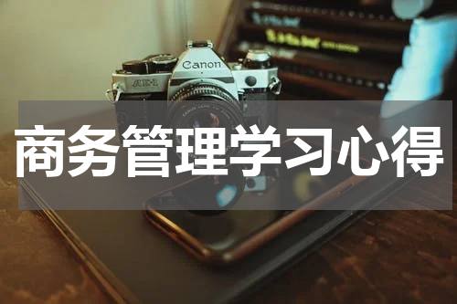 商务管理学习心得
