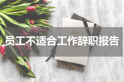 员工不适合工作辞职报告