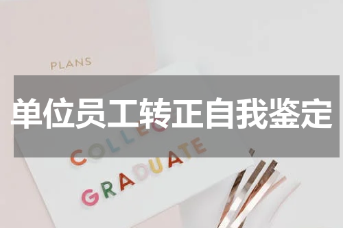 单位员工转正自我鉴定
