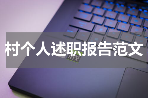 村个人述职报告范文