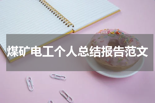 煤矿电工个人总结报告范文
