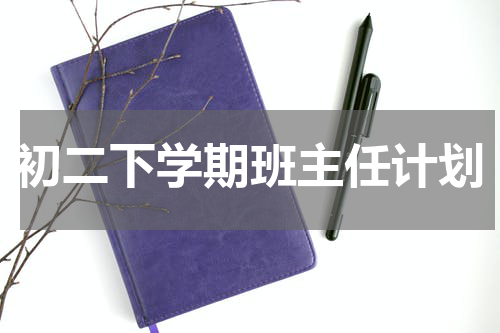 初二下学期班主任计划