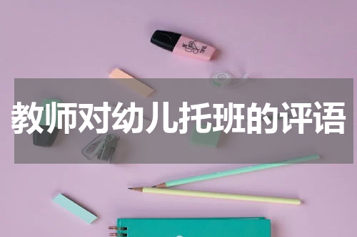 教师对幼儿托班的评语